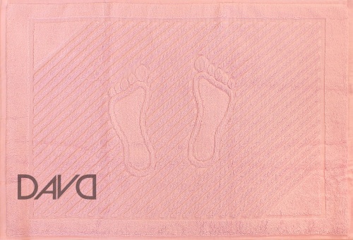 Коврик-полотенце для ног 50*70, с ножками, розовый фото 2