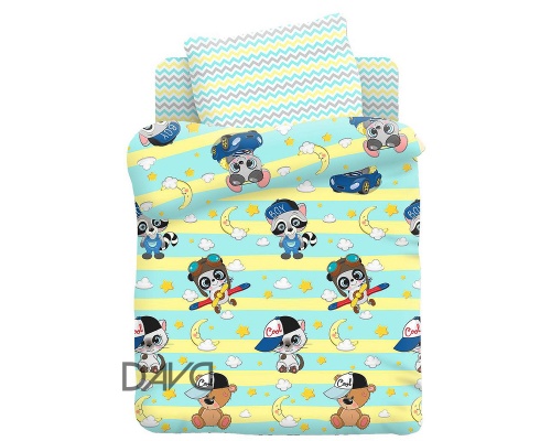 Комплект постельного белья в кроватку "Juno" Малыши мальчики