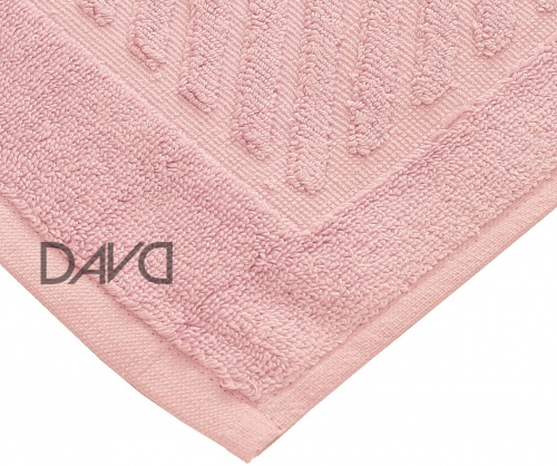 Коврик-полотенце для ног 50*70, с ножками, розовый фото 3