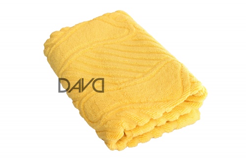 Коврик-полотенце для ног 50*70, с ножками, желтый фото 3