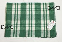 Одеяло детское байковое 100*140, всесезонное, зеленая полоска