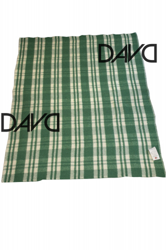 Одеяло детское байковое 100*140, всесезонное, зеленая полоска фото 3