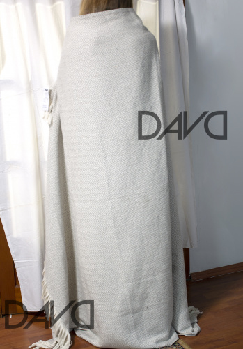 Одеяло-плед хлопковое полутороспальное 150*190, серый фото 4