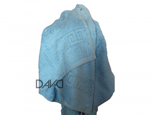 Полотенце банное махровое Ашхабад, 70*140, голубой фото 4