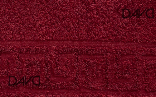Полотенце банное махровое Ашхабад, 70*140, бардовое фото 3