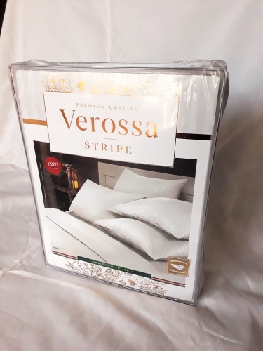 Комплект постельного белья Verossa, страйп-сатин евро, наволочки 50*70 и 70*70 фото 8